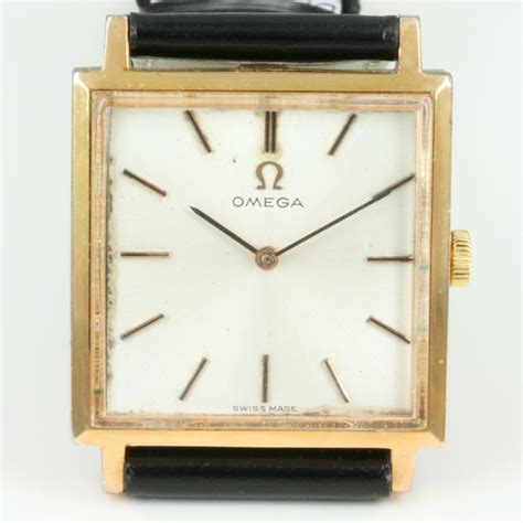 omega watch square|omega vintage men's watch.